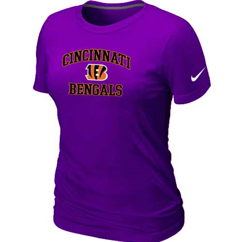 Nike Cincinnati Bengals Women's Heart & Soul NFL T-Shirt - Purple